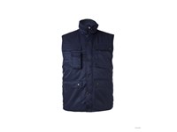 Met Fleece gevoerde bodywarmer en 7 handige opbergzakken