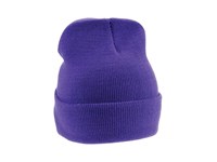 Gebreide muts art. 1450 araco , actie incl. borduur vanaf 50 stuks , muts met omslag