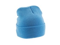 Gebreide muts art. 1450 araco , actie incl. borduur vanaf 50 stuks , muts met omslag