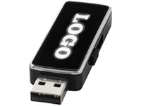 USB stick met licht waardoor het gegraveerde logo oplicht
