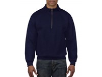 Stevige sweater in katoen/polyester met korte rits Gildan 18800