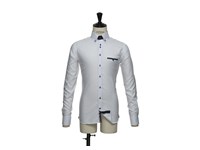 Herenhemd Harvest  Purple bow slim fit, trendy hemd met oog voor detail
