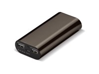 Powerbank Alumium dubbele USB uitgang , krachtig 4400 MAH