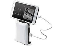 Powerbank met speaker in ludieke vorm van koffer, 5000 mAh