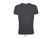 Heren T shirt no label, trendy snit en zijnaden, slim fit