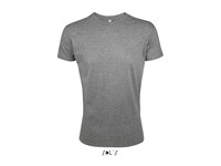 Heren T shirt no label, trendy snit en zijnaden, slim fit